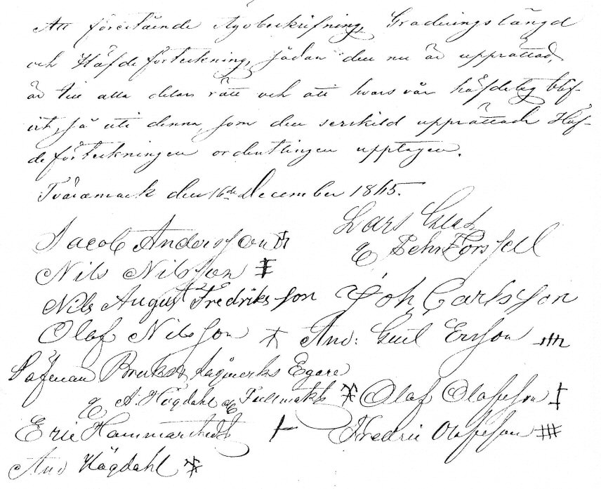 Godk�nnande av Ny �gobeskrivning 1865